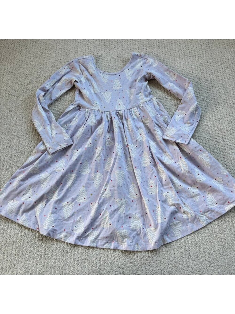 Hanna andersson purple Christmas tree dress